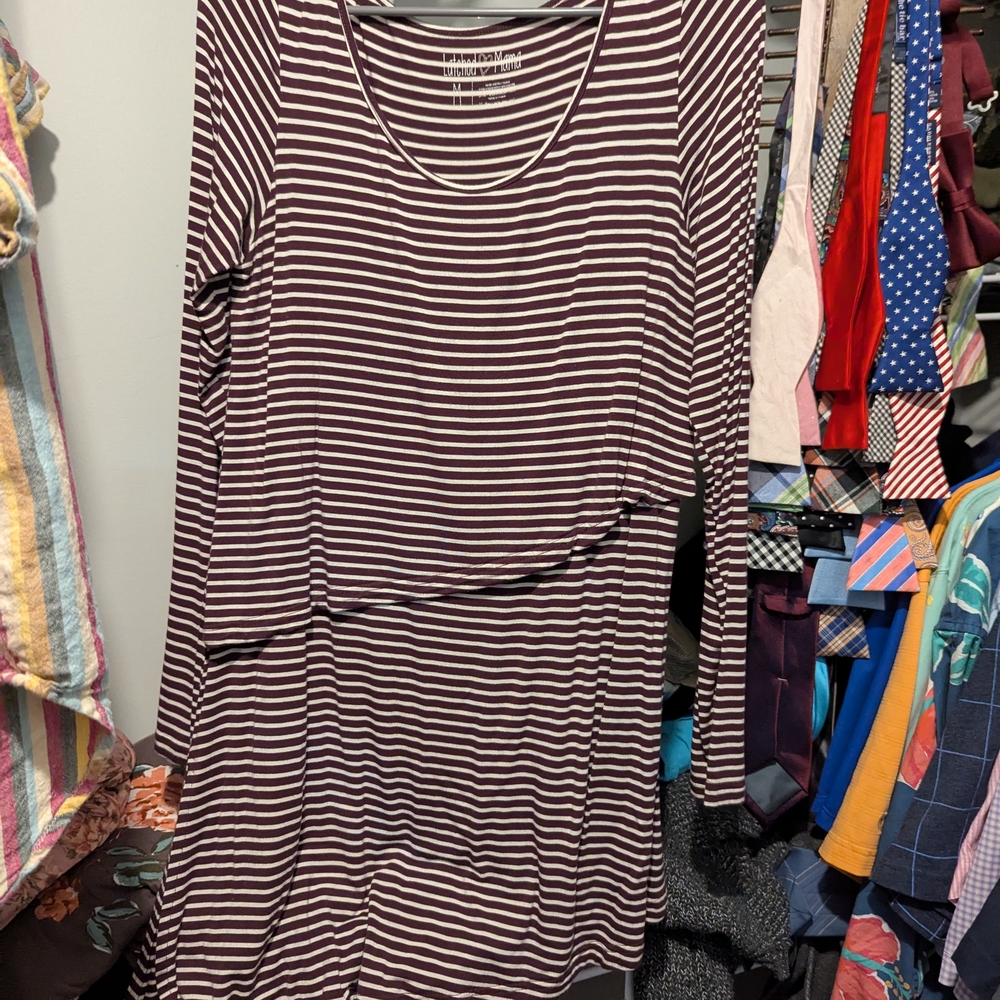 Striped Long Sleeve Dress